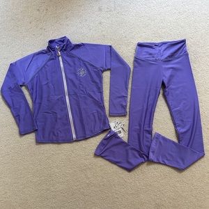 New ice skating jacket and pants set XS 8~10T (120~130cm)